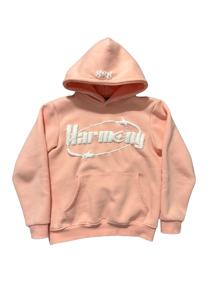 888 hoodie - baby pink