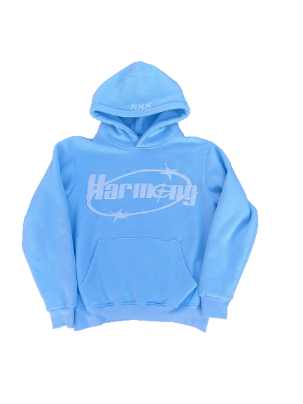 888 hoodie - baby blue