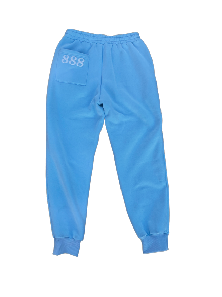 888 sweatpants - baby blue